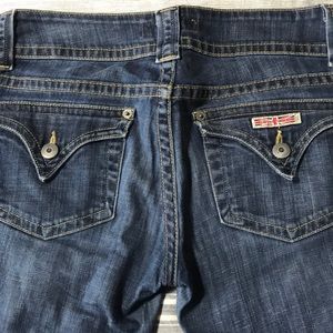 HUDSON boot cut flap pocket jeans